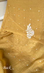 Load image into Gallery viewer, Navedaa Women's Lakhnavi Handcrafted Mul Chanderi UnStitched Kurta And Dupatta Set - HONC0318600