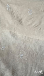 将图像加载到图库查看器中, Women's Lakhnavi Handcrafted Munga Silk Chikankari Kurta And Dupatta Set- HONC0255387