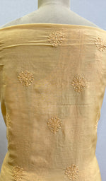 将图像加载到图库查看器中, Women's Lucknowi Handcrafted Muslin Chikankari Suit Material - HONC0172460