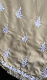 将图像加载到图库查看器中, Simran Women's Lakhnavi Handcrafted Modal Cotton Chikankari Unstitched Kurti Fabric - HONC0261078
