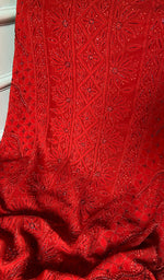 Load image into Gallery viewer, Women's Lucknowi Handcrafted Viscose Georgette Unstitched Chikankari Suit Material - HONC0325144