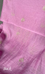 Load image into Gallery viewer, Women's Lakhnavi Handcrafted Mul Chanderi Unstitched Chikankari Full Suit Material - HONC0268520