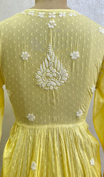 Load image into Gallery viewer, Women's Lucknowi Handcrafted Printed Cotton Chikankari Gown - HONC0150411
