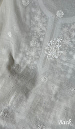 Load image into Gallery viewer, Women's Lakhnavi Handcrafted Maheshwari Mul Chanderi Unstitched Kurta And Dupatta Set - HONC0282227