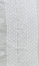 Load image into Gallery viewer, Women's Lucknowi Handcrafted Cotton Chikankari Dupatta - HONC0160543