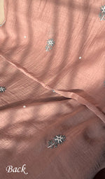 Load image into Gallery viewer, Women's Lakhnavi Handcrafted Mul Chanderi Unstitched Kurta And Dupatta Set - HONC0287728