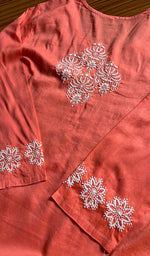 将图像加载到图库查看器中, Women's Lucknowi Handcrafted Cotton Chikankari Kurti - HONC0300977