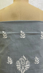 Load image into Gallery viewer, Women's Lakhnavi Handcrafted Cotton Chikankari Suit Materia- HONC157382