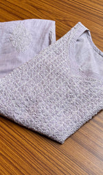 Load image into Gallery viewer, Women's Lucknowi Handcrafted  Cotton Chikankari Kurti - HONC0301067