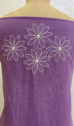 Load image into Gallery viewer, Women's Lakhnavi Handcrafted Cotton Chikankari Kurta And Dupatta Set- HONC0154884