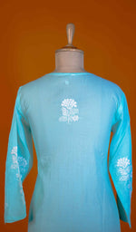 Load image into Gallery viewer, Naira Women's Lucknowi Handcrafted Cotton Chikankari Kurti - HONC0164270