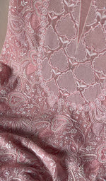 将图像加载到图库查看器中, Women's Lakhnavi Handcrafted Pure Silk Georgette Chikankari Suit Material - HONC0185396