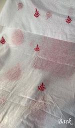 Load image into Gallery viewer, Women's Lakhnavi Handcrafted Mul Chanderi Unstitched Kurta And Dupatta Set - HONCO278129