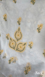 Load image into Gallery viewer, Women's Lakhnavi Handcrafted Cotton Unstitched Chikankari Suit Material - HONC0367398