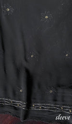 Load image into Gallery viewer, Women's Lakhnavi Handcrafted Viscose Georgette Chikankari Unstitched Kurti Fabric - HONC0155617