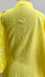 Load image into Gallery viewer, Fiza Women's Lakhnavi Handcrafted Chanderi Silk Semi- Stiched Chikankari Top - HONC0192109