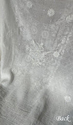 Load image into Gallery viewer, Women's Lakhnavi Handcrafted Maheshwari Mul Chanderi Unstitched Kurta And Dupatta Set - HONC0288973