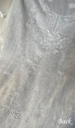 Load image into Gallery viewer, Women's Lakhnavi Handcrafted Maheshwari Mul Chanderi Unstitched Kurta And Dupatta Set - HONC0288966