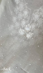 将图像加载到图库查看器中, Jazba Women's Lakhnavi Handcrafted Mul Chanderi Unstitched Kurta And Dupatta Set - HONC0298591