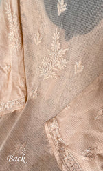 Load image into Gallery viewer, Women's Lakhnavi Handcrafted Kota Cotton Semi - Stitched Kurta And Dupatta Set- HONC0314204