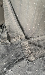 Load image into Gallery viewer, Women's Lakhnavi Handcrafted Mul Chanderi Semi - stitched Kurta And Dupatta Set- HONC0310227