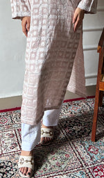 将图像加载到图库查看器中, Prisha Women's Lakhnavi Handcrafted Cotton Chikankari Kurti - HONC0335252