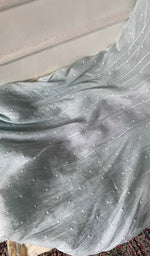 Load image into Gallery viewer, Women's Lakhnavi Handcrafted Mul Chanderi Semi - Stitched Anarkali And Dupatta Set - HONC0349074