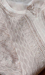 Load image into Gallery viewer, Safiya Women's Lakhnavi Handcrafted Viscose Georgette Chikankari Kurti - HONC0267353