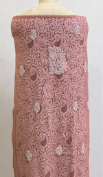 将图像加载到图库查看器中, Parizia Women's Lucknowi Handcrafted Faux-Georgette Chikankari Suit Material - HONC0196185