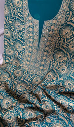 Load image into Gallery viewer, Women's Lakhnavi Handcrafted Pure Silk Georgette Chikankari Kurta And Dupatta Set - HONC0346865