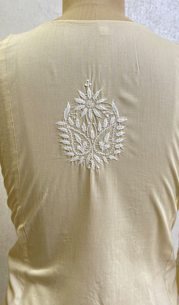 Iqra Women's Lucknowi Handcrafted Cotton Chikankari Kurti - HONC0141262