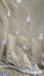 将图像加载到图库查看器中, Simran Women's Lakhnavi Handcrafted Modal Cotton Chikankari Unstitched Kurti Fabric - HONC0261079