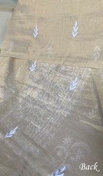 将图像加载到图库查看器中, Women's Lakhnavi Handcrafted Tissue Chanderi Unstitched Chikankari Kurta And Dupatta Set - HONC0322415