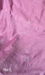 Load image into Gallery viewer, Women's Lakhnavi Handcrafted Munga Silk Chikankari Kurta And Dupatta Set- HONC0278049