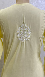 Load image into Gallery viewer, Women's Lucknowi Handcrafted Cotton Chikankari Kurti - HONC0164353