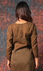 Load image into Gallery viewer, Women's Lakhnavi Handcrafted Cotton Chikankari Top - HONC0331496