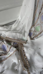 Load image into Gallery viewer, Women's Lucknowi Handcrafted Viscose Georgette Unstitched Chikankari Kurta and Dupatta Set- HONC0329579