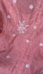 Load image into Gallery viewer, Women's Lakhnavi Handcrafted Maheshwari Mul Chanderi Kurta And Dupatta Set - HONC0288974