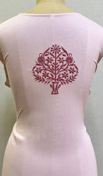 Load image into Gallery viewer, Women's Lucknowi Handcrafted Modal Cotton Chikankari Kurti - HONC0234371