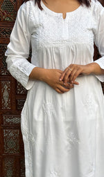Load image into Gallery viewer, Falak Women's Lucknowi Handcrafted Cotton Chikankari Kurti - HONC0220783