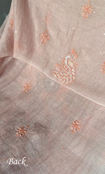 Load image into Gallery viewer, Women's Lakhnavi Handcrafted Mul Chanderi Unstitched Kurta And Dupatta Set- HONC0312986