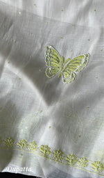 Load image into Gallery viewer, Titlee Women's Lakhnavi Handcrafted Mul Chanderi Unstitched Kurta And Dupatta Set - HONC0284777