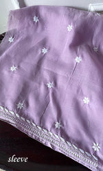 将图像加载到图库查看器中, Women's Lakhnavi Handcrafted Cotton Chikankari Unstitched Kurti Fabric - HONC0318768