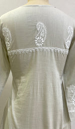 Load image into Gallery viewer, Uzma Women's Lucknowi Handcrafted Cotton Chikankari Kurti - HONC0213184