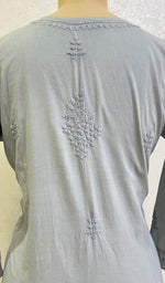 Load image into Gallery viewer, Women's Lucknowi Handcrafted Mul Cotton Chikankari Angrakha- HONC0155834