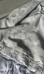 将图像加载到图库查看器中, Women's Lakhnavi Handcrafted Unstitched Cotton Chikankari Suit Material - HONC0264452