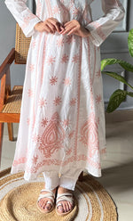 Load image into Gallery viewer, Women's Lucknowi Handcrafted Cotton Chikankari Kurti - HONC0271357