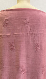 将图像加载到图库查看器中, Women's Lucknowi Handcrafted Muslin Chikankari Suit Material - HONC0173321