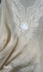 Load image into Gallery viewer, Women's Lakhnavi Handcrafted Mul Chanderi UnStitched Kurta And Dupatta Set - HONC0301698