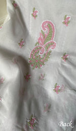 Load image into Gallery viewer, Women's Lakhnavi Handcrafted Unstitched Cotton Chikankari Suit Material - HONC0291790